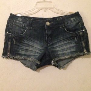 Denim shorts
