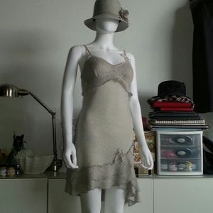 AGATA Gray knit Mohair Wool Dress