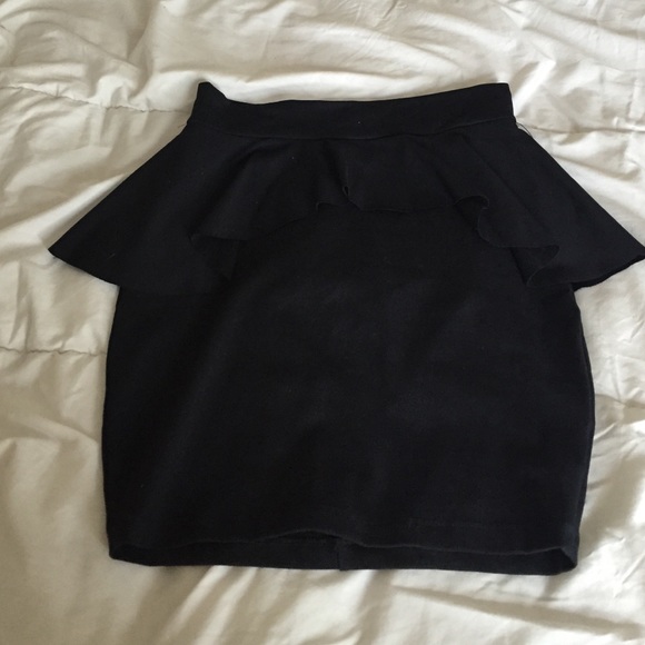 Bebe peplum bodycon skirt