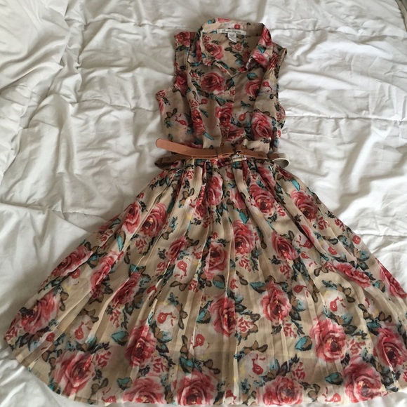 Floral chiffon dress