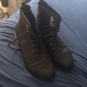 Black urban outfitters booties