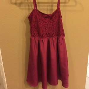 Maroon American Rag Babydoll dress