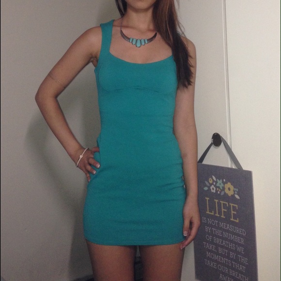 ** SOLD ** Teal Bodycon Dress