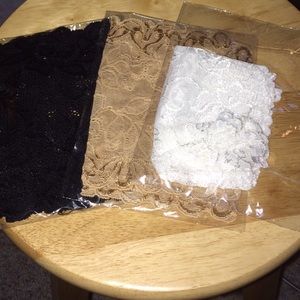 Reserved - bundle of 3 lacey boot cuffs