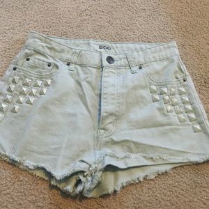 TRADED💋BDG high waisted studded teal cheeky short