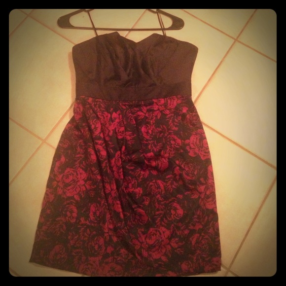 Black and patterned dress