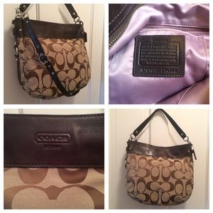 Coach Zoe Purse w/ Signature Fabric
