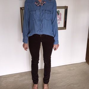 J brand brown skinny cords