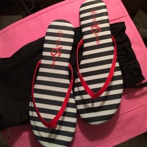 Yosi Samra flip flops sandals nautical sz 8