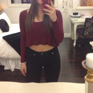 Long sleeve crop + FREE GIFT!💝