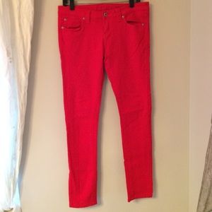red jeans