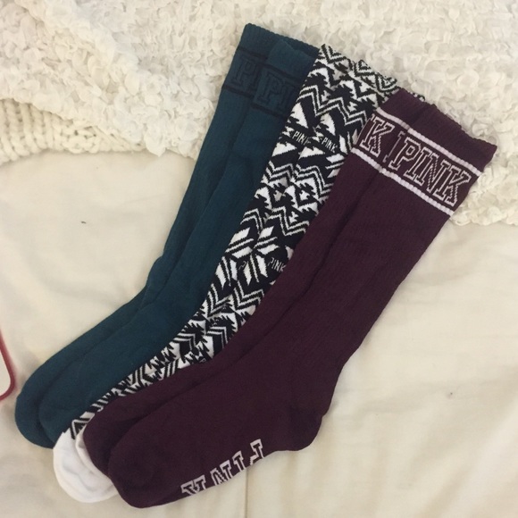 Victoria's Secret Accessories - Victoria's Secret 3-pack socks