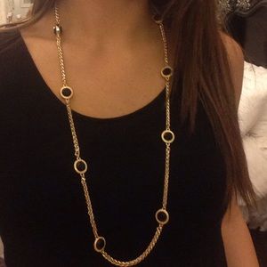 Black and gold necklace + FREE GIFT! 💝