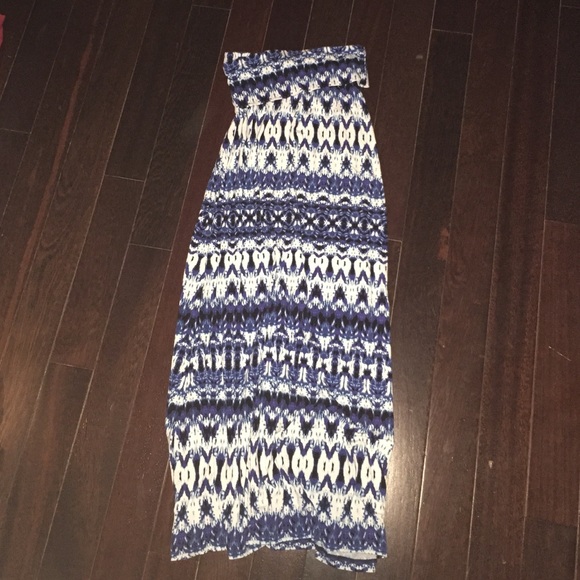 Blue and white Maxi skirt!