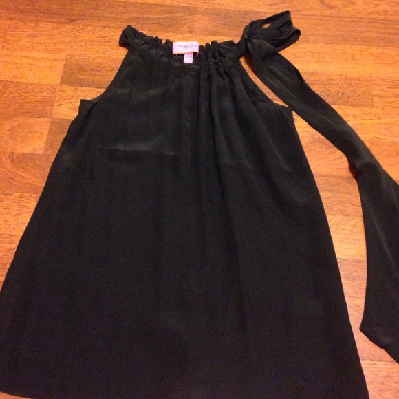 Banana Republic black silk top