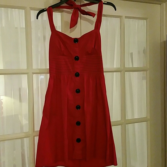 Dark pink sun dress