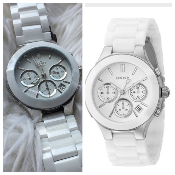 NWOT DKNY WHITE CERAMIC WATCH