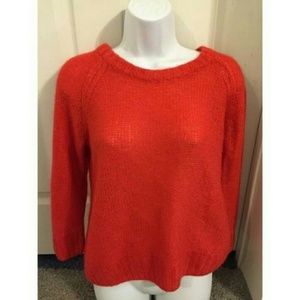 H&M orange sweater half zip in back. Sz small