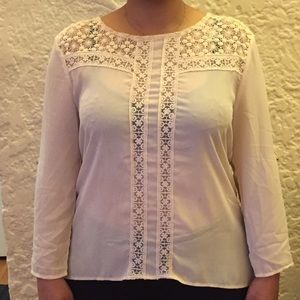 Lace & chiffon like top