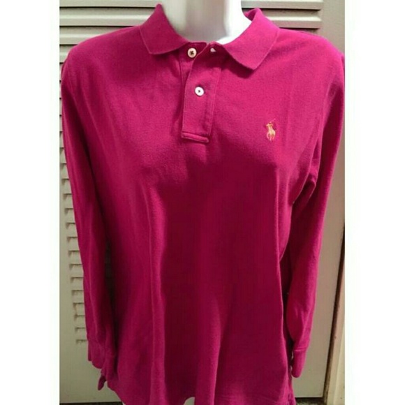 Ralph Lauren Sz Large L/S skinny polo