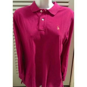 Ralph Lauren Sz Large L/S skinny polo