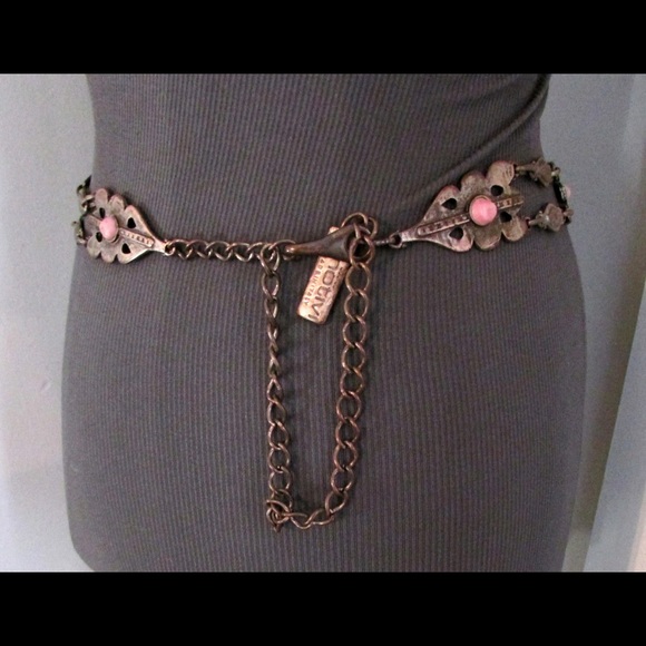 GIFTED☺️ Motivi Italy Antiqued Cabochon Chain Belt - Picture 4 of 4