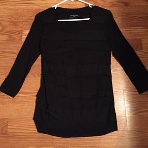 Merona 3/4 sleeve black shirt
