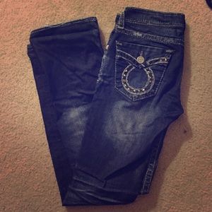 Big star dark wash boot cut jeans size 28R