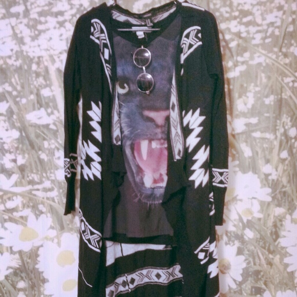 Tribal print duster