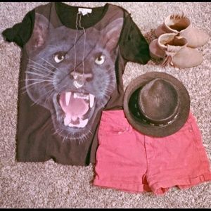 Oversized animal tee