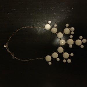 J. Crew bubble necklace - white