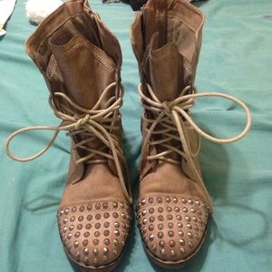Studded Combat Boots