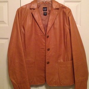 Leather blazer