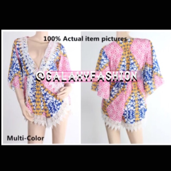 Gorgeous Pink Pattern Romper - Picture 2 of 2