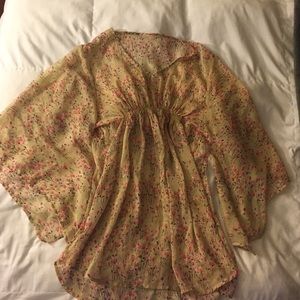 Hipster vintage flower dress