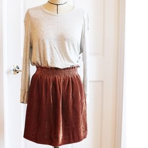 JCrew Velvet Pull-on Skirt