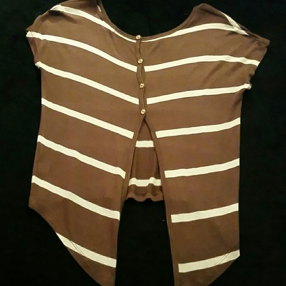 Button down back shirt