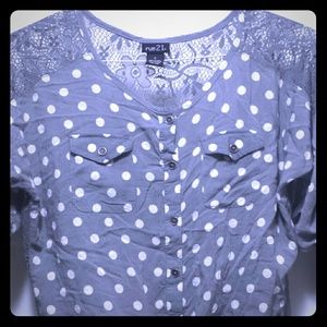 Polka dot shirt!