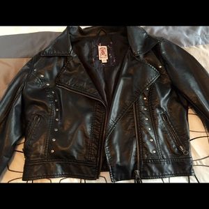 Faux leather jacket