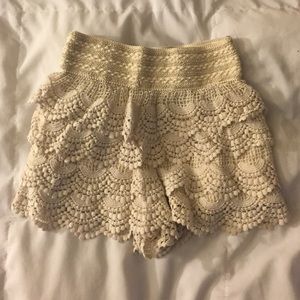 Crochet shorts