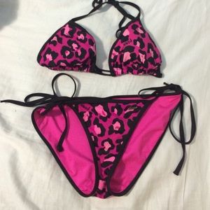 Victoria Secret Pink Cheetah Print Bikini