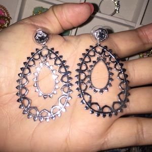 Stella and Dot Silver Hoops