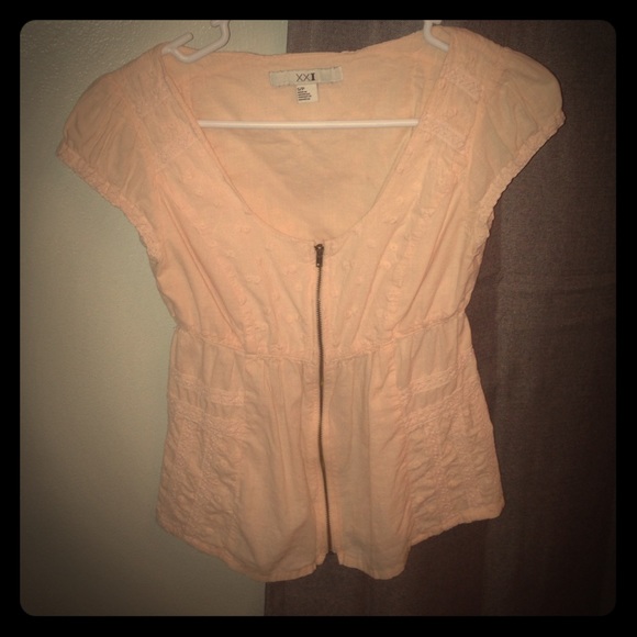 Pink Zip-Up Short Sleeve