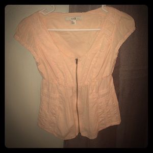 Pink Zip-Up Short Sleeve