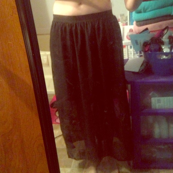 Black skirt