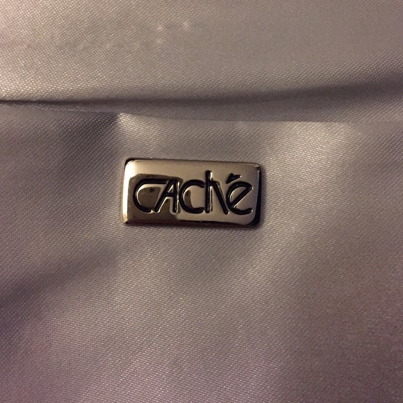 Cache Silver Sequin Chain Clutch Purse - Picture 2 of 7