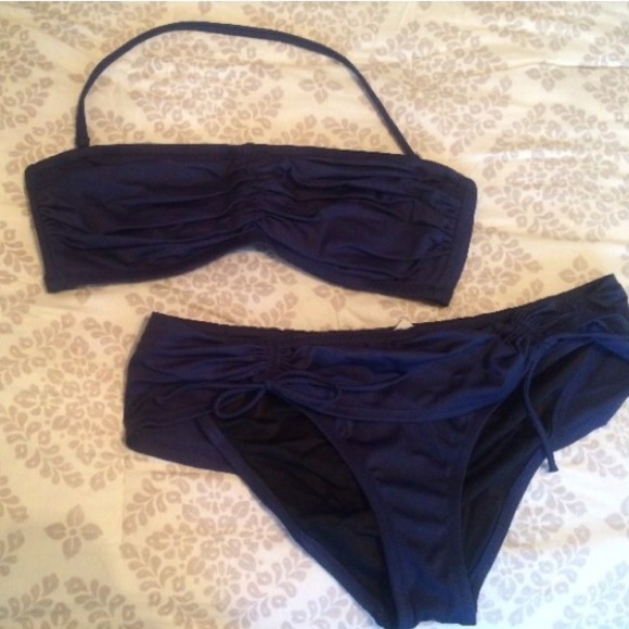 Jcrew Navy Swim Suit Bikini - Picture 1 of 3