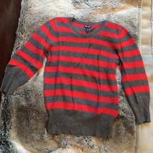 Splendid striped semi-crop top