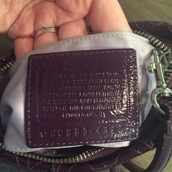 Coach Patent Leather Clutch in Purple - Picture 2 of 4