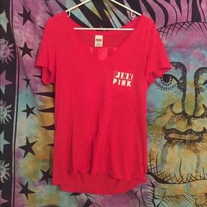 Victoria's Secret pink red v-neck